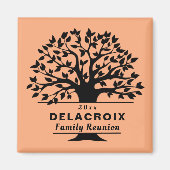 Kies een kleur Dated Family Reunion Gift Souvenir Magneet (Voorkant)