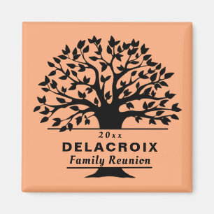 Kies een kleur Dated Family Reunion Gift Souvenir Magneet