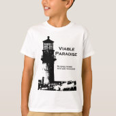 Kies een kleur - een levendige paradise vuurtoren t-shirt (Voorkant)