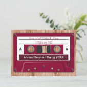 Kies een kleur High School Reunion Party Kaart (Staand voorkant)