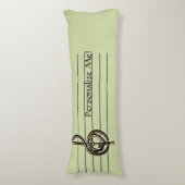 Kies een kleur in reliëfdruk Verdrievoudig Schoon  Lichaamskussen (Voorkant Verticaal)