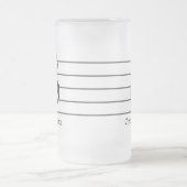 Kies een kleur in reliëfdruk Verdrievoudig Schoon Matglas Bierpul (Center)