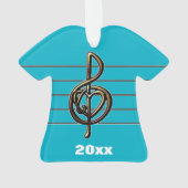 Kies een kleur in reliëfdruk Verdrievoudig Schoon  Ornament (achterkant)