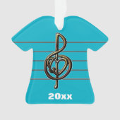 Kies een kleur in reliëfdruk Verdrievoudig Schoon  Ornament (voorkant)