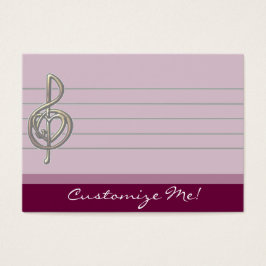 Kies een kleur in reliëfdruk Verdrievoudig Schoon  Visitekaartje