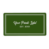 Kies een Kleur voor Uw Privé Etiket (Voorkant)