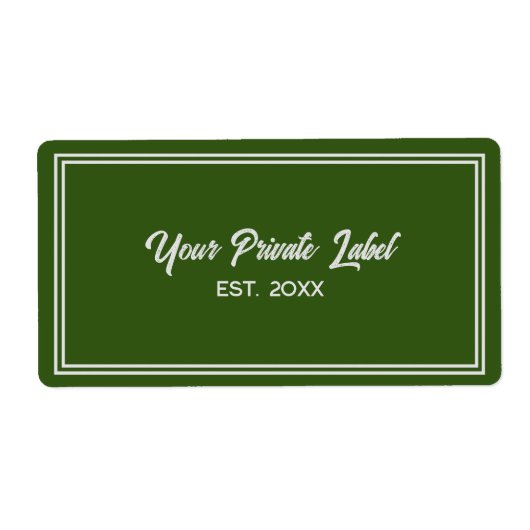 Kies een Kleur voor Uw Privé Etiket (Voorkant)