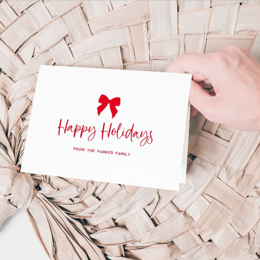 Kies een kleurboog | Prettige feestdagen Rood Kaart