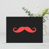 Kies een kleurenmostache op zwart kaart (Staand voorkant)