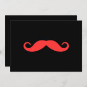 Kies een kleurenmostache op zwart kaart (Voorkant / Achterkant)