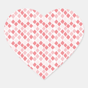 Kies een kleurenslag voor Harlequin Diamonds Hart Sticker