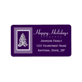 Kies een kleurkerstboom Prettige feestdagen Etiket