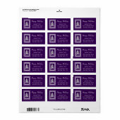 Kies een kleurkerstboom Prettige feestdagen Etiket (Full Sheet)