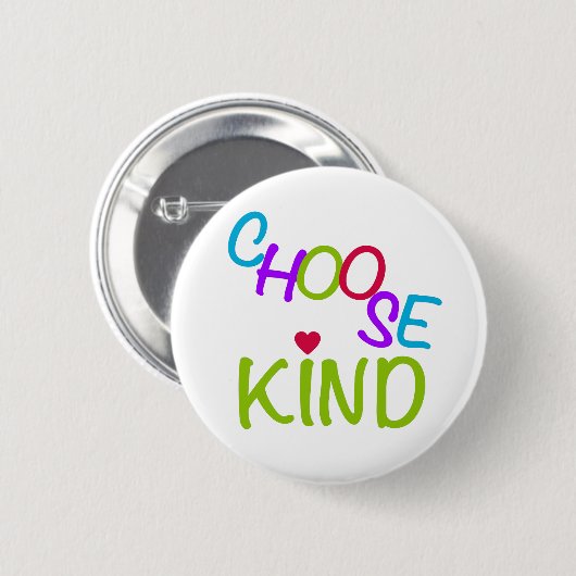 Kies een kleurrijke letters ronde button 5,7 cm (Voorkant /achterkant)