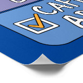 Kies één koffie of cafeïne poster (Hoek)