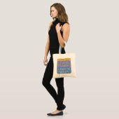 Kies één - koffie of cafeïne tote bag (Voorkant (model))