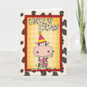 Kies een leeftijd Verjaardag Koe Kaart (Voorkant)