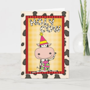 Kies een leeftijd Verjaardag Koe Kaart