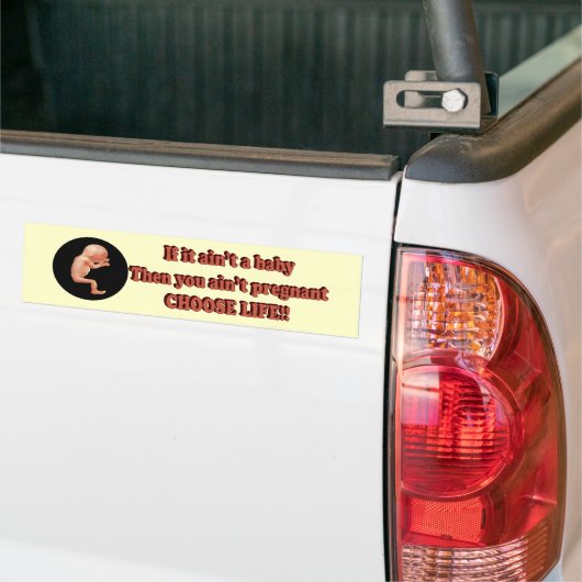 Kies een leven bumpersticker (Op Truck)