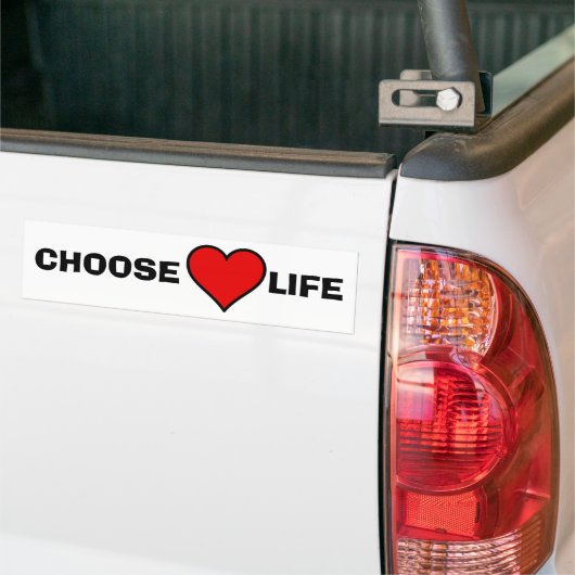 Kies een leven bumpersticker (Op Truck)