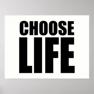 Kies een leven poster