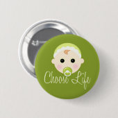 Kies een leven ronde button 5,7 cm (Voorkant /achterkant)