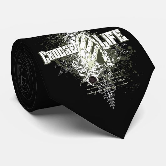 Kies een leven stropdas (Opgerold)