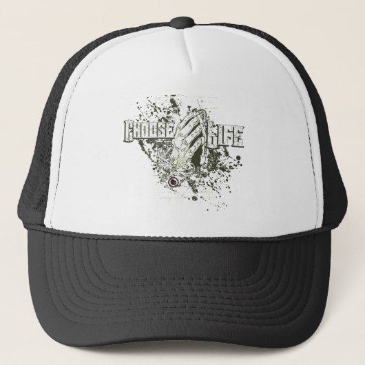 Kies een leven trucker pet (Voorkant)