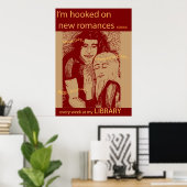 Kies een nieuwe romance - in uw bibliotheek poster (Thuiskantoor)