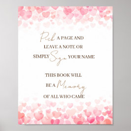 Kies een pagina en laat een Note Memory Gastenboek Poster