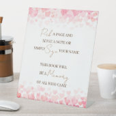 Kies een pagina en laat een Note Memory Gastenboek Reclamebord Met Voetstuk (Insitu)