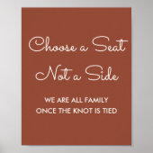 Kies een Poster voor een terracotta bruiloft in ee (Voorkant)