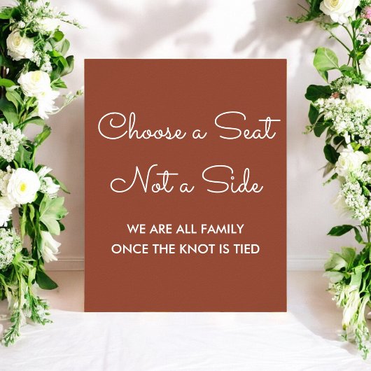 Kies een Poster voor een terracotta bruiloft in ee