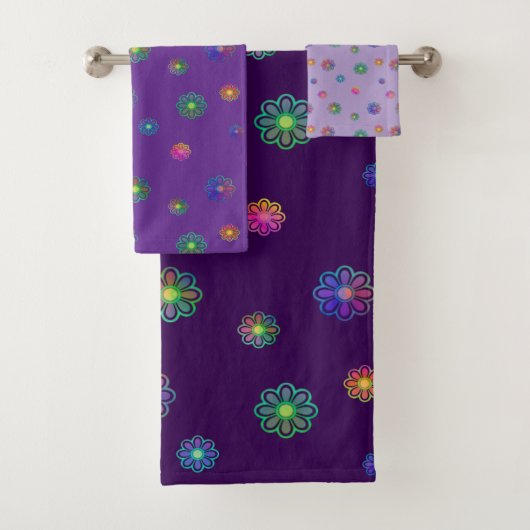 Kies een Posy Aangepaste Achtergrond  Bad Handdoek (Insitu)