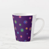 Kies een Posy Aangepaste Achtergrond Latte Mok (Rechts)