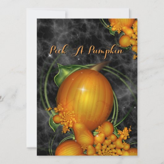 Kies een Pumpkin Party Kaart (Voorkant)