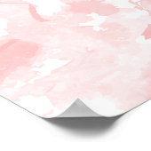 Kies een Roos met een  met een roze zetelroze Wate Poster (Hoek)