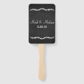 Kies een Seat Beide Side krijtbord bruiloft Handwaaier (Achterkant)