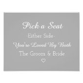 Kies een stoel aan beide zijden foto afdruk (Voorkant)