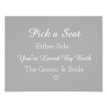 Kies een stoel aan beide zijden