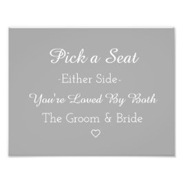 Kies een stoel aan beide zijden foto afdruk