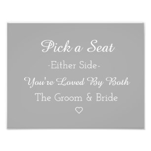 Kies een stoel aan beide zijden foto afdruk