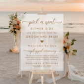 Kies een stoel aan weerszijden bruiloft zitplaatse acryl bord