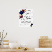 Kies een stoel aan weerszijden van de huwelijkscer poster (Keuken)