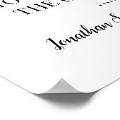 Kies een stoel aan weerszijden van de huwelijkscer poster (Hoek)