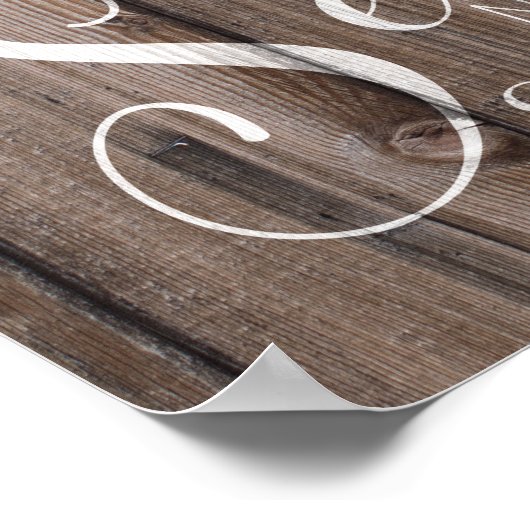 kies een stoel die geen bijtalig trouwbord is poster (Hoek)