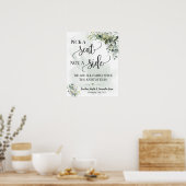 Kies een stoel die geen zijtrouwceremonie met euca poster (Keuken)