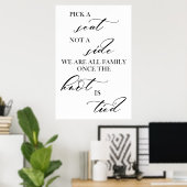 Kies een stoel, geen bijteken van het huwelijk poster (Thuiskantoor)