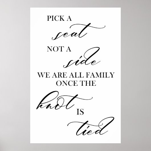 Kies een stoel, geen bijteken van het huwelijk poster (Voorkant)