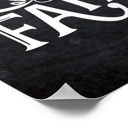 Kies een stoel, geen kant bord huwelijksfeest poster (Hoek)